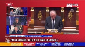 Pas de censure pour le PS : "Je suis admiratif, c'est un geste de démocratie", affirme Philippe