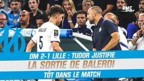 OM 2-1 Lille : Tudor justifie la sortie de Balerdi tôt dans le match