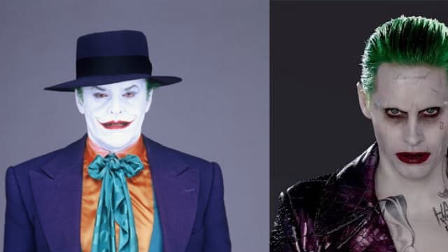 Le Joker incarné par Jack Nicholson Jared Leto et Heath Ledger.