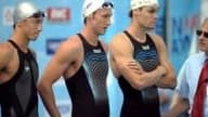 Frédérick Bousquet, Fabien Gilot, Grégory Mallet et William Meynard (absent de la photo) ont effacé des tablettes les Américains