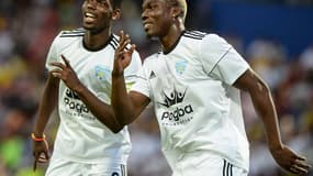 Paul et Florentin Pogba lors d'un match de charité en 2017