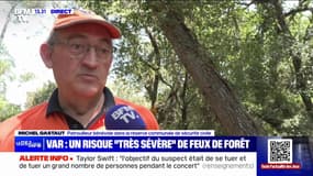 "Nous sommes les yeux de la forêt", confie ce patrouilleur bénévole du Var où le risque d'incendie est très élevé 