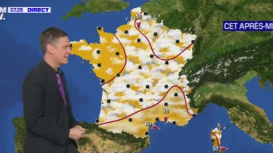 Le temps pour ce samedi après-midi Le temps pour ce samedi après-midi