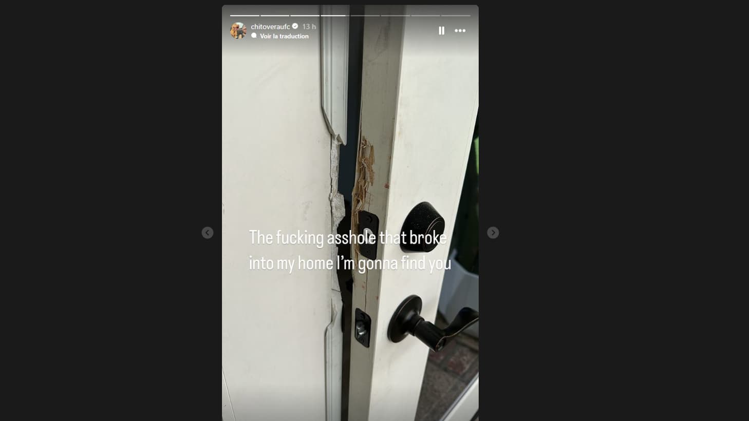 Le message de Marlon "Chito" Vera sur Instagram après avoir été victime d'un cambriolage Le message de Marlon "Chito" Vera sur Instagram après avoir été victime d'un cambriolage