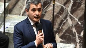 Le ministre français de l'Intérieur Gérald Darmanin à l'Assemblée nationale à Paris, le 21 mars 2023