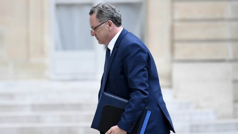 Richard Ferrand arrivant à l'Elysée le 24 mai.
