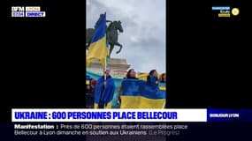Guerre en Ukraine: 600 personnes ont manifesté place Bellecour à Lyon