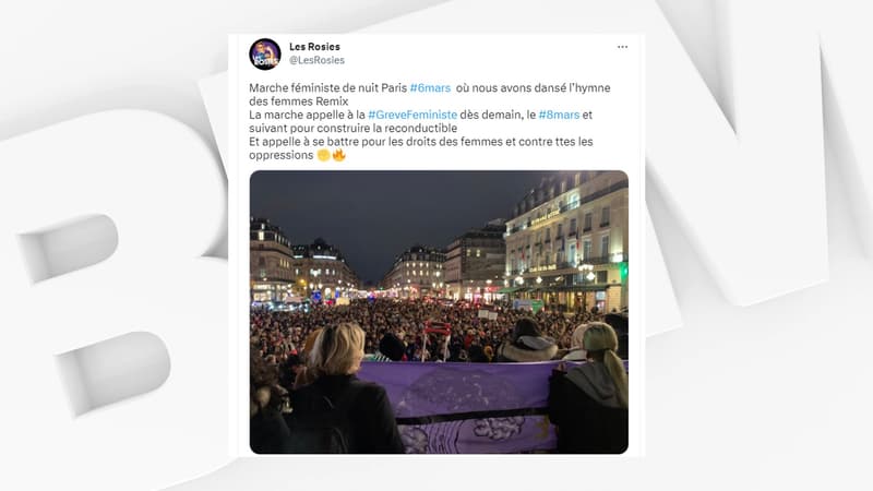 Une manifestation a rassemblé plus d'un millier de personnes "féministes et anticapitalistes".