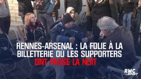 Rennes-Arsenal : La folie à la billetterie où les supporters ont passé la nuit