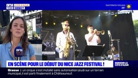 En scène pour le début du Nice Jazz Festival