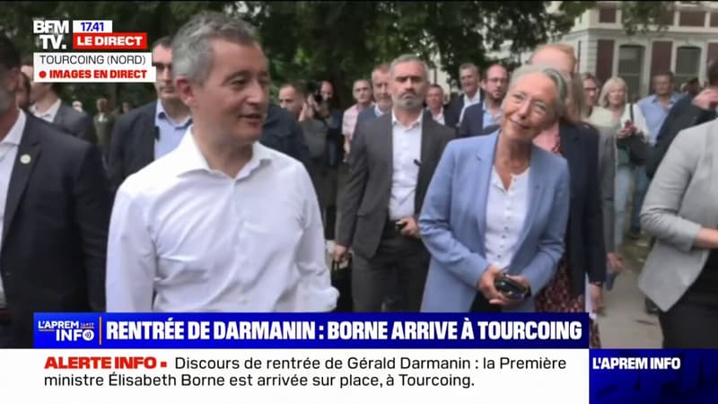 Rentrée politique de Gérald Darmanin: Élisabeth Borne est arrivée à Tourcoing