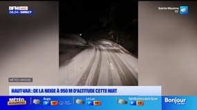 Haut-Var : de la neige à 950 m d'altitude cette nuit 