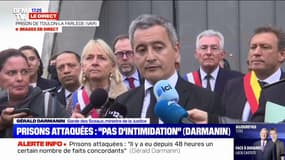 Prisons attaquées: "La République ne reculera pas", assure Gérald Darmanin