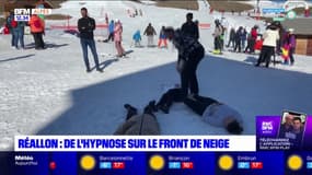 Hautes-Alpes: de l'hypnose sur le front de neige à la station de Réallon