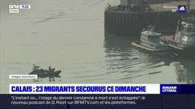 Calais: 23 migrants secourus en mer alors qu'ils tentaient de rejoindre le Royaume-Uni