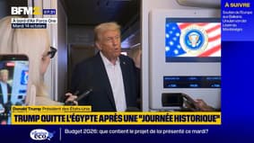 Une "journée historique": Donald Trump s'exprime après son départ du sommet de la paix en Égypte
