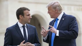 Emmanuel Macron et Donald Trump