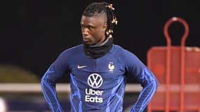 Eduardo Camavinga à l'entraînement de l'équipe de France, novembre 2022