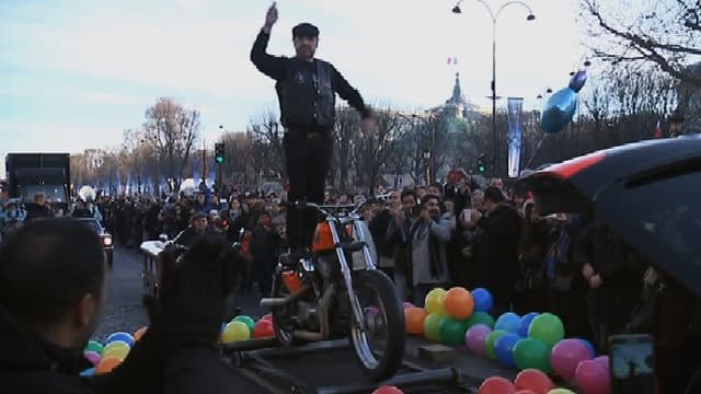 Parade du 1er janvier à Paris en 2015.