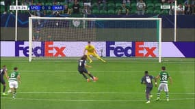Matteo Guendouzi lors de Sporting-OM, le 12 octobre 2022