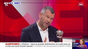 Thierry Cotillard, président du groupe les Mousquetaires: "La bonne nouvelle c'est que les matières premières sont en train de baisser (...) donc on a espoir que le coût de production soit moindre"