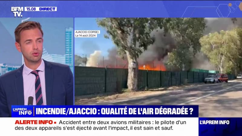 Corse: l'incendie en cours dans un centre de stockage de déchets près d'Ajaccio est maîtrisé