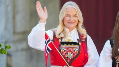 La princesse héritière Mette-Marit de Norvège le 17 mai 2024 à Oslo.