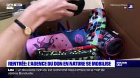 Rentrée scolaire: l'agence du don en nature se mobilise dans le Nord et le Pas-de-Calais