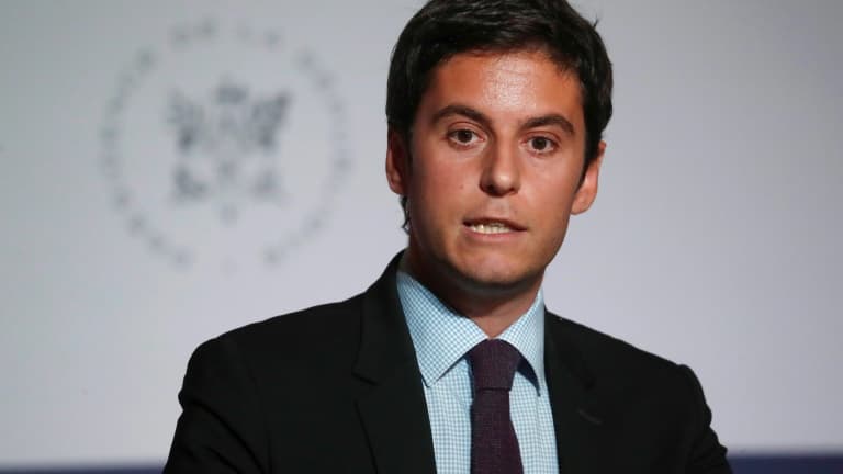 Le porte-parole du gouvernement Gabriel Attal, le 7 juillet 2020 à Paris