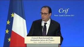 Hollande au dîner du Crif: "En France, l'antisémitisme a deux sources"