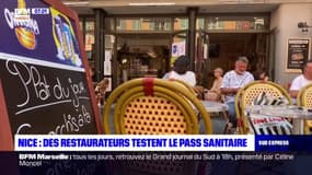 Nice: des restaurateurs testent pendant deux jours le pass sanitaire