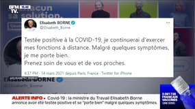 La ministre du Travail Elisabeth Borne testée positive au Covid-19