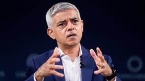 Sadiq Khan, le maire de Londres, prend la parole sur scène lors du Sommet annuel Concordia 2024 au Sheraton New York Times Square le 25 septembre 2024 à New York.