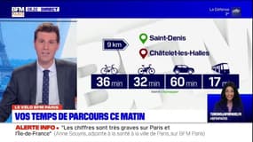 Vélo BFM Paris: votre itinéraire entre Saint-Denis RER et Châtelet-les-Halles
