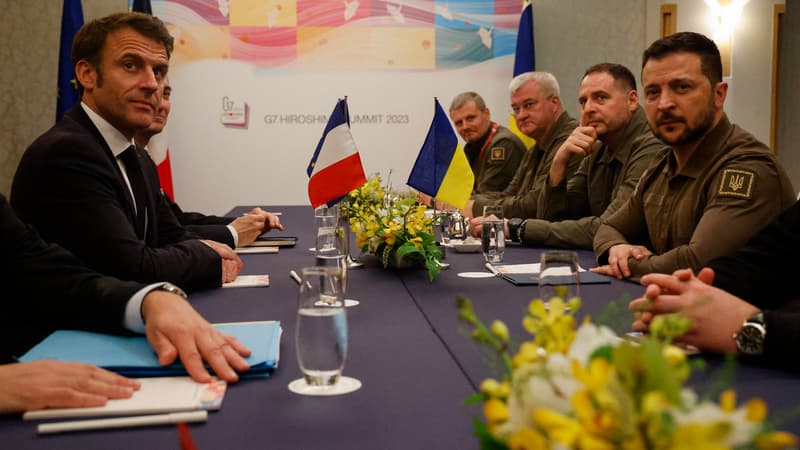 Guerre en Ukraine: Macron estime que la présence de Zelensky au G7 