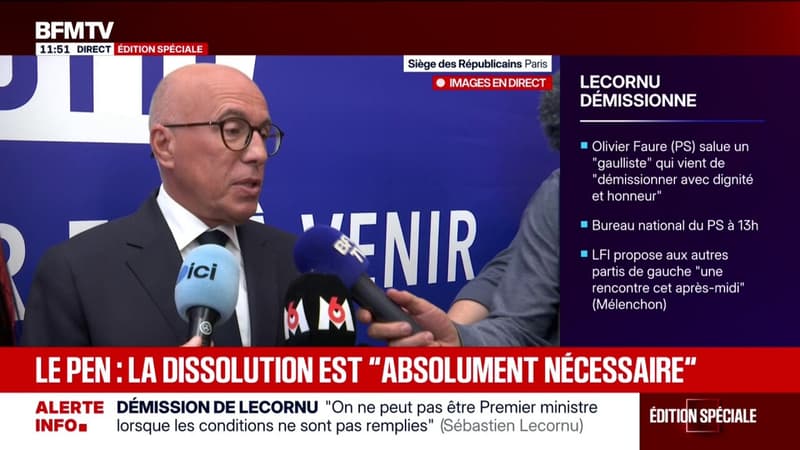 Démission de Sébastien Lecornu: 