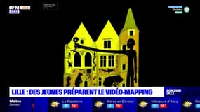 Lille: des étudiants préparent le Vidéo Mapping Festival