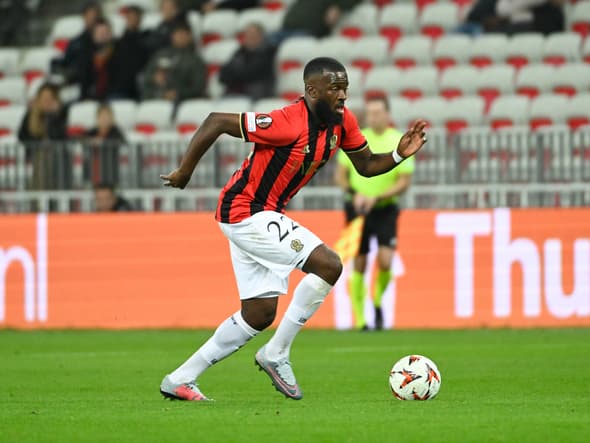 Tanguy Ndombele avec Nice le 7 novembre 2024