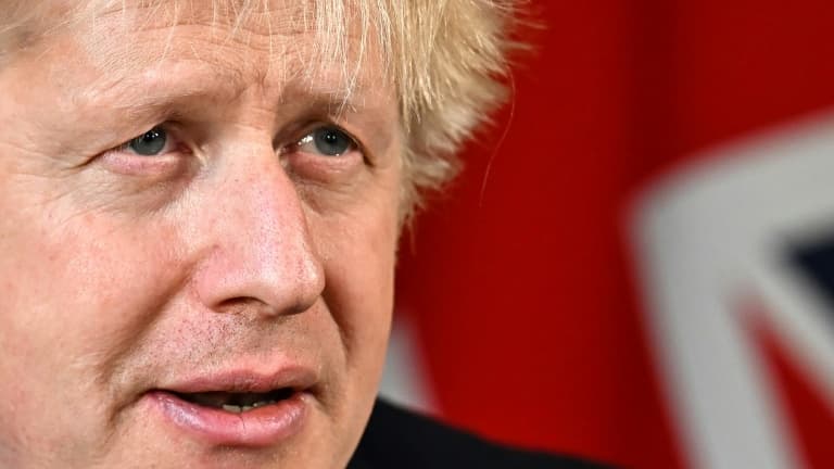 Le Premier ministre britannique Boris Johnson à Londres, le 24 février 2022