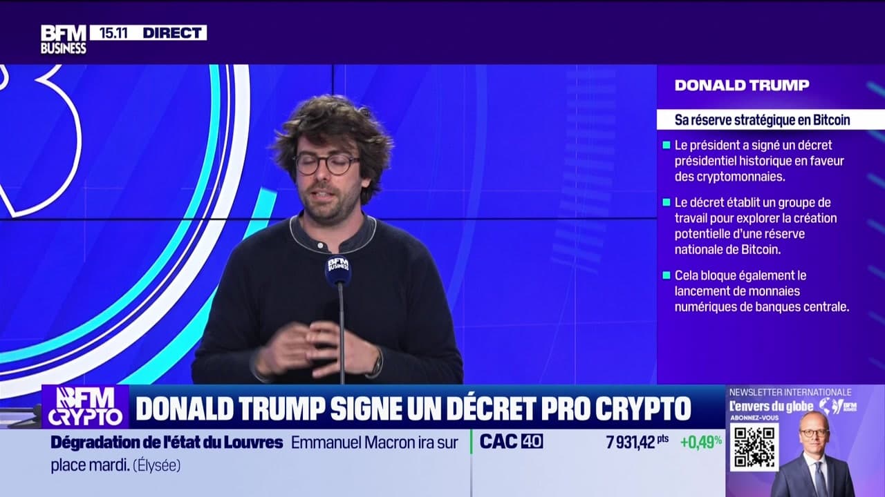 BFM Crypto, les Pros : Donald Trump signe un décret pro crypto - 24/01