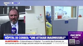 François Braun, après la cyberattaque à l'hôpital de Corbeil-Essonnes: "un travail est fait, au cas par cas, par le Samu, pour réorienter les patients"