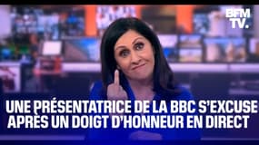 Une présentatrice de la BBC s’excuse après un doigt d’honneur en direct