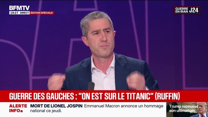 "Il y a une diabolisation qui se renverse, la diabolisation tentera de passer du RN à LFI", constate François Ruffin, député (Debout!)