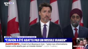 Selon Justin Trudeau, de "multiples" sources indiquent que l'Iran a abattu le Boeing qui s'est écrasé près de Téhéran 