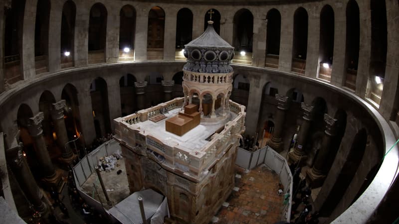 Le Saint-Sépulcre photographié après sa restauration, le 20 mars 2017.