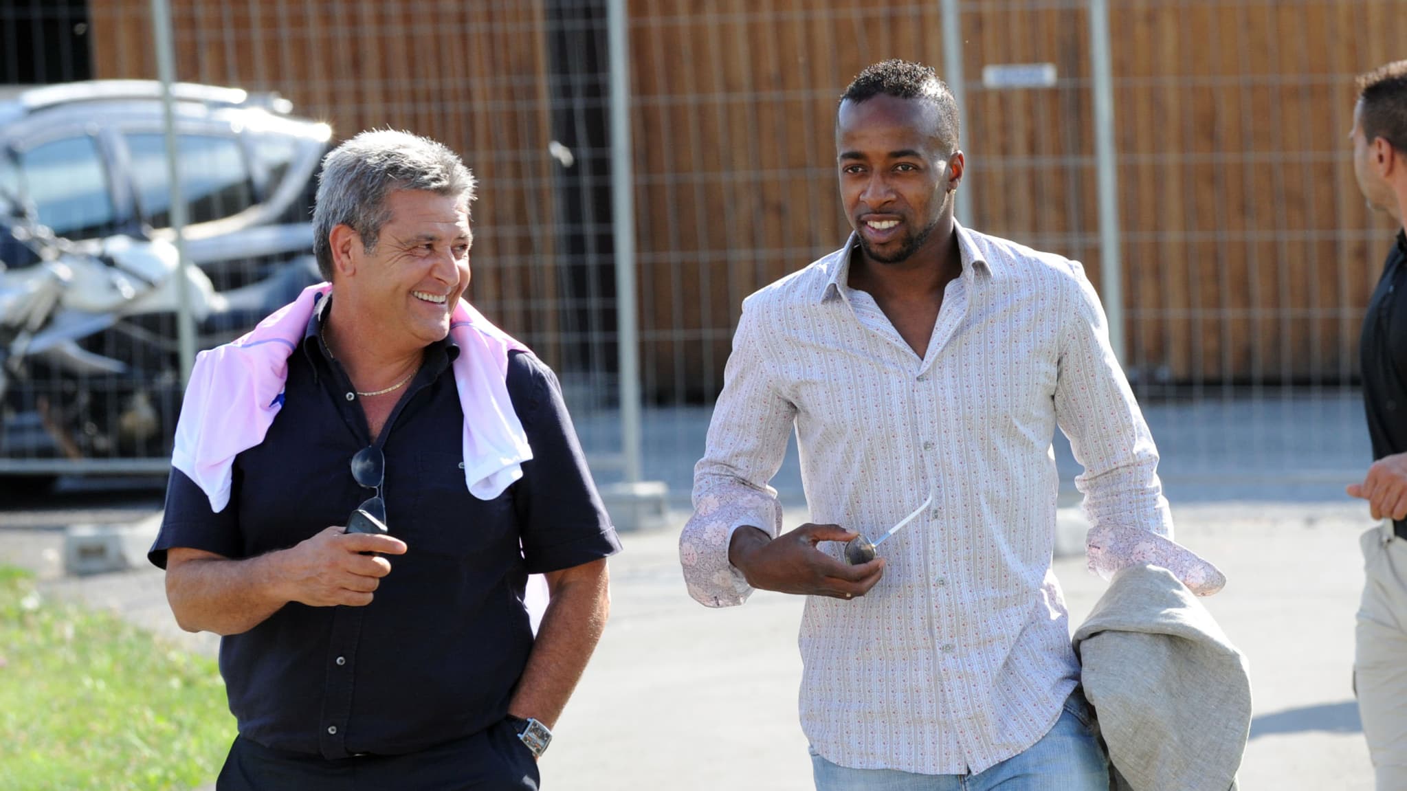 Frédéric Guerra avec Sidney Govou en 2011. Frédéric Guerra avec Sidney Govou en 2011.