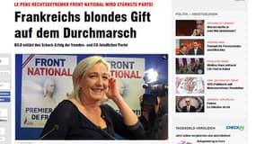 Marine Le Pen est un "poison blond" selon le journal allemand Bild.
