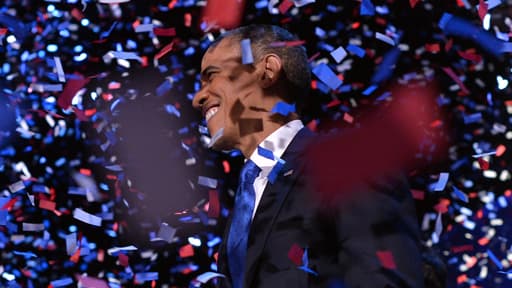 Barack Obama, lors de son discours de victoire à Chicago