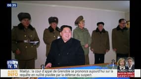 Les premières images du missile intercontinental lancé mardi par Pyongyang avec un Kim Jong-un hilare 