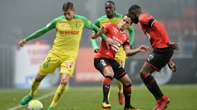 Emiliano Sala face au Stade rennais - AFP